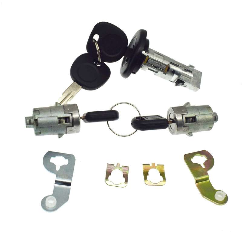 Ignition Lock &amp; Door Lock Cylinder W/ Keys For Chevy Tahoe GMC Sierra Hummer H2