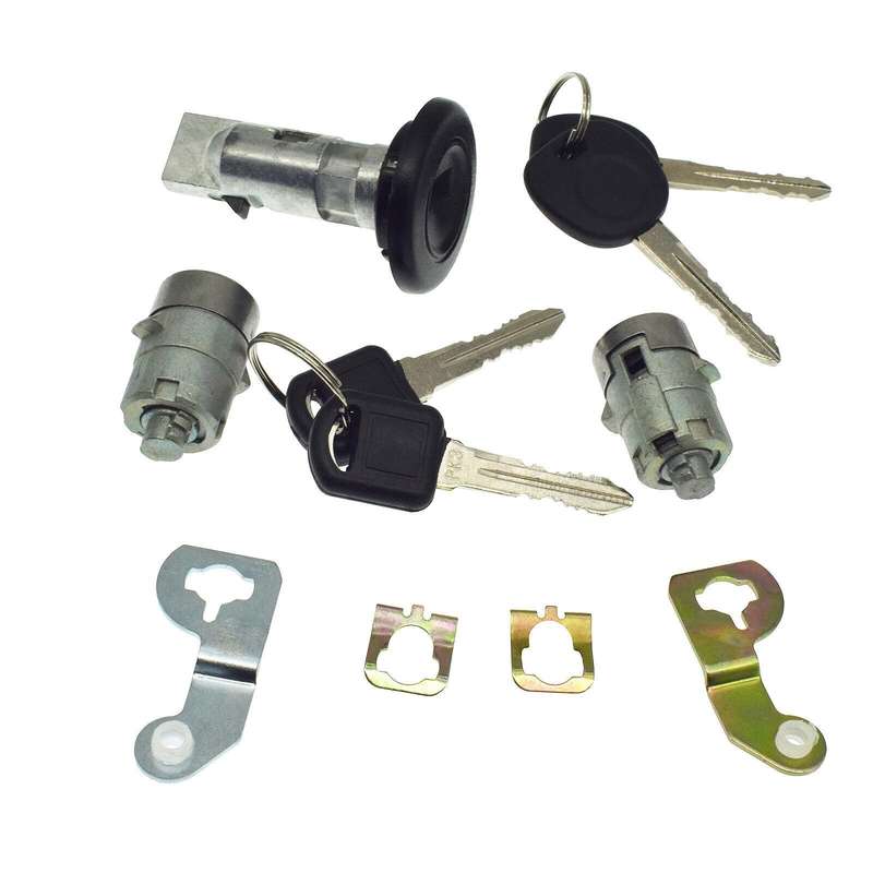 Ignition Lock &amp; Door Lock Cylinder W/ Keys For Chevy Tahoe GMC Sierra Hummer H2
