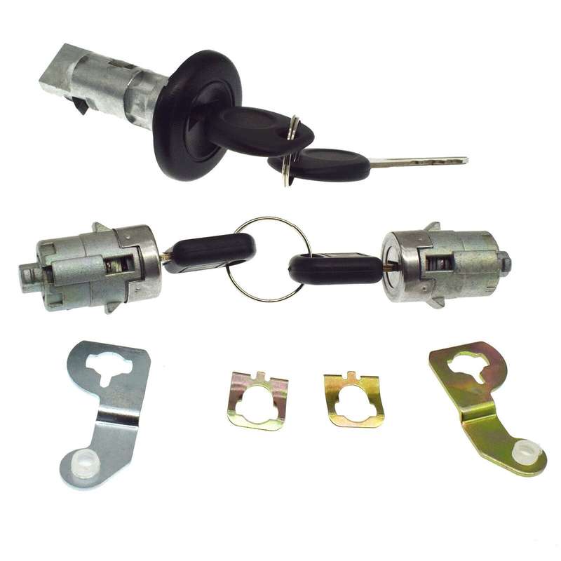 Ignition Lock &amp; Door Lock Cylinder W/ Keys For Chevy Tahoe GMC Sierra Hummer H2