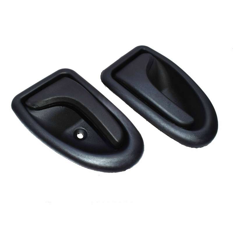 New Door handle black inner left &amp; right For Renault Clio Megane Scenic Trafic