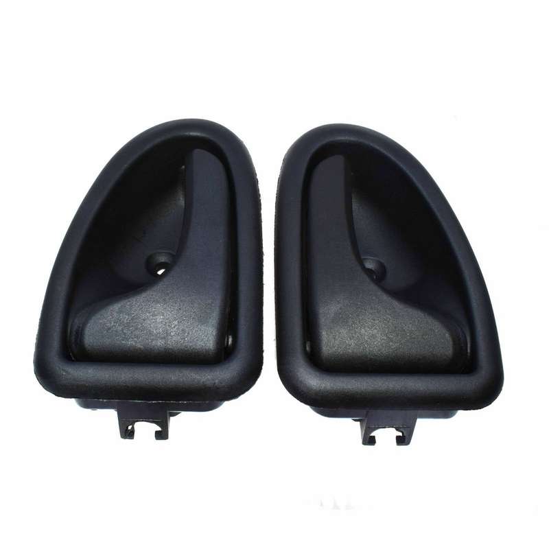 New Door handle black inner left &amp; right For Renault Clio Megane Scenic Trafic