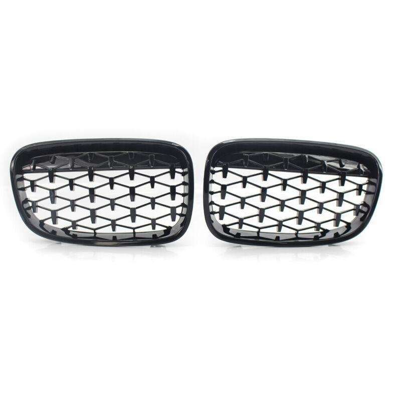Pair of Front Grille Diamond Meteor Style Fit for BMW 1 Series F20 11-14