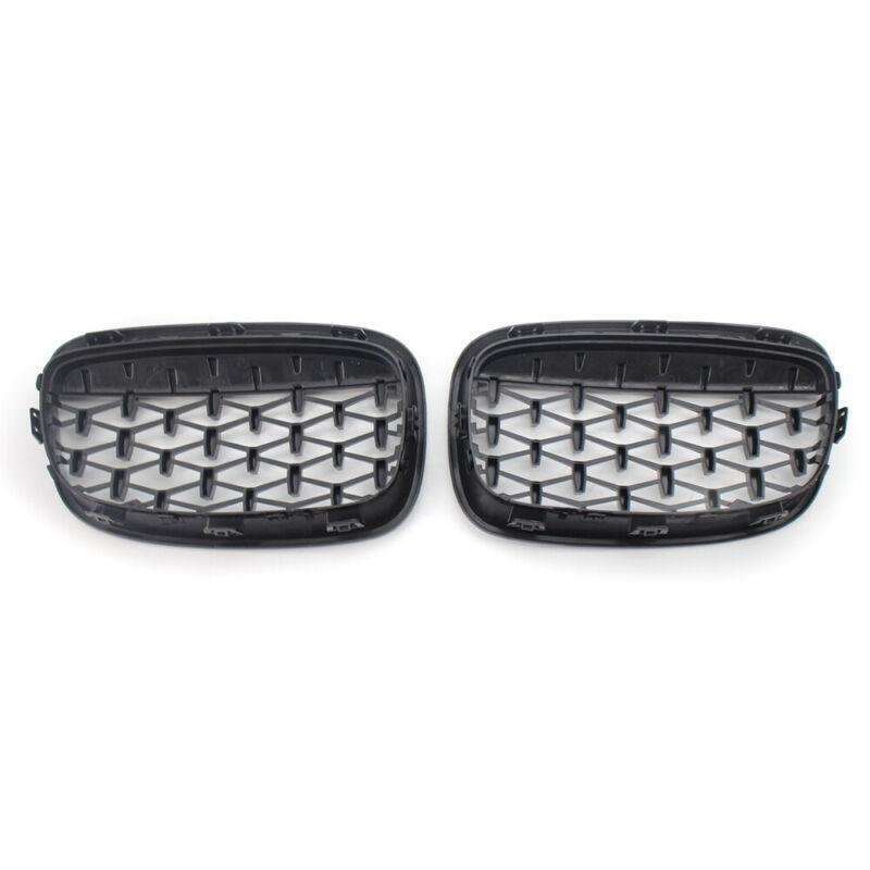 Pair of Front Grille Diamond Meteor Style Fit for BMW 1 Series F20 11-14
