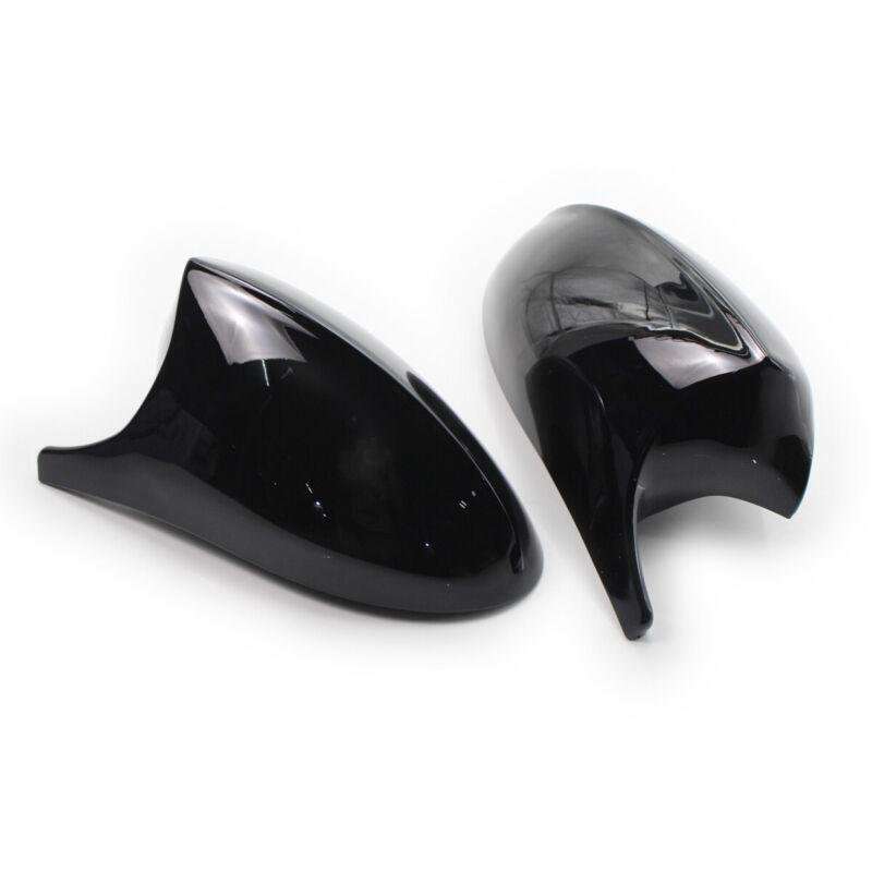 Pair of Gloss Black M3 Style Side Mirror Cover Cap For BMW E90 3 Series PRE-LCI