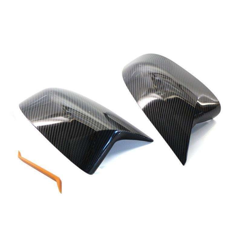 Carbon Fiber Type Side Rearview Mirror Cover Cap For BMW X3 X4 X5 X7 G01 G05 G07