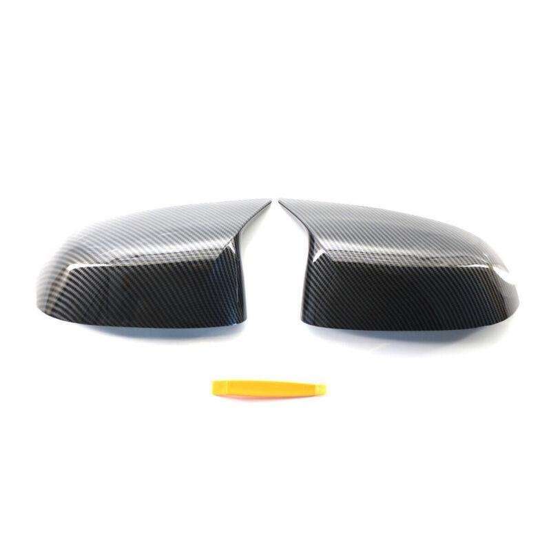 Carbon Fiber Type Side Rearview Mirror Cover Cap For BMW X3 X4 X5 X7 G01 G05 G07