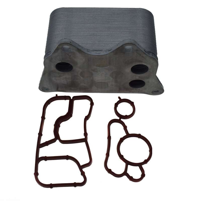 Engine Oil Cooler &amp; Gasket For Audi A4 A5 A6 TT VW GTI Eos Beetle Passat Jetta