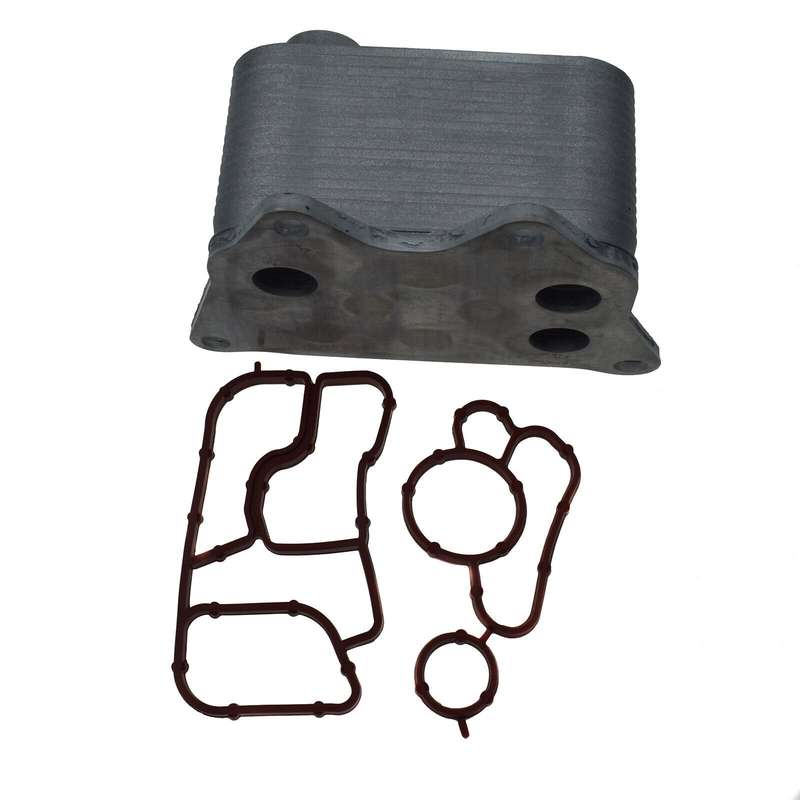 Engine Oil Cooler &amp; Gasket For Audi A4 A5 A6 TT VW GTI Eos Beetle Passat Jetta