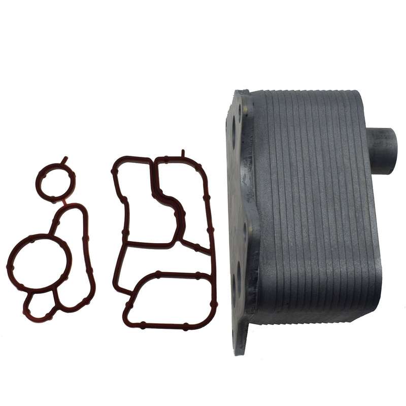 Engine Oil Cooler &amp; Gasket For Audi A4 A5 A6 TT VW GTI Eos Beetle Passat Jetta