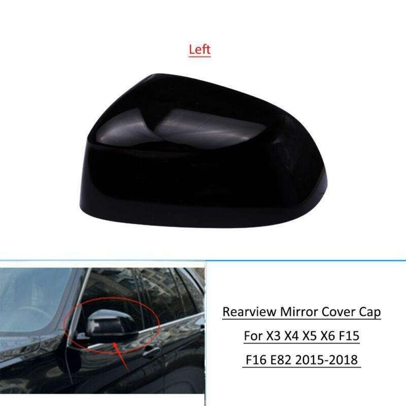 Left Side Rearview Mirror Cap Cover For BMW X3 X4 X5 X6 F15 F16 F26 2015-2018