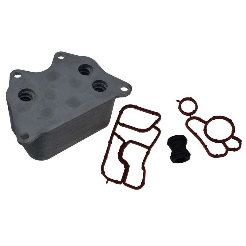 Engine Oil Cooler &amp; Gasket &amp; Coolant Set For Audi A4 A5 A6 TT VW GTI Eos Passat