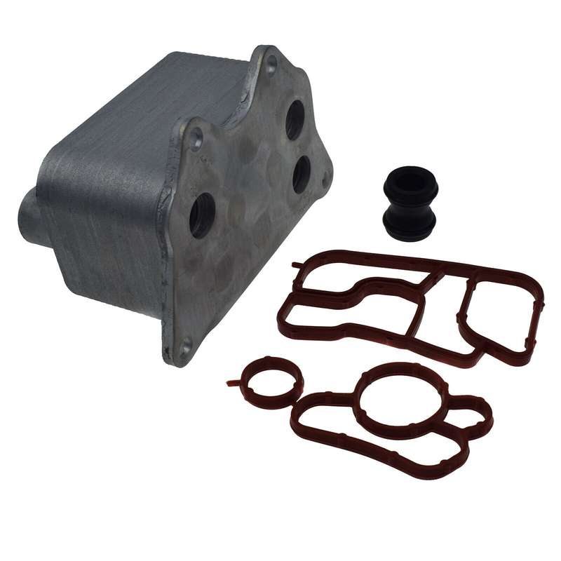 Engine Oil Cooler &amp; Gasket &amp; Coolant Set For Audi A4 A5 A6 TT VW GTI Eos Passat
