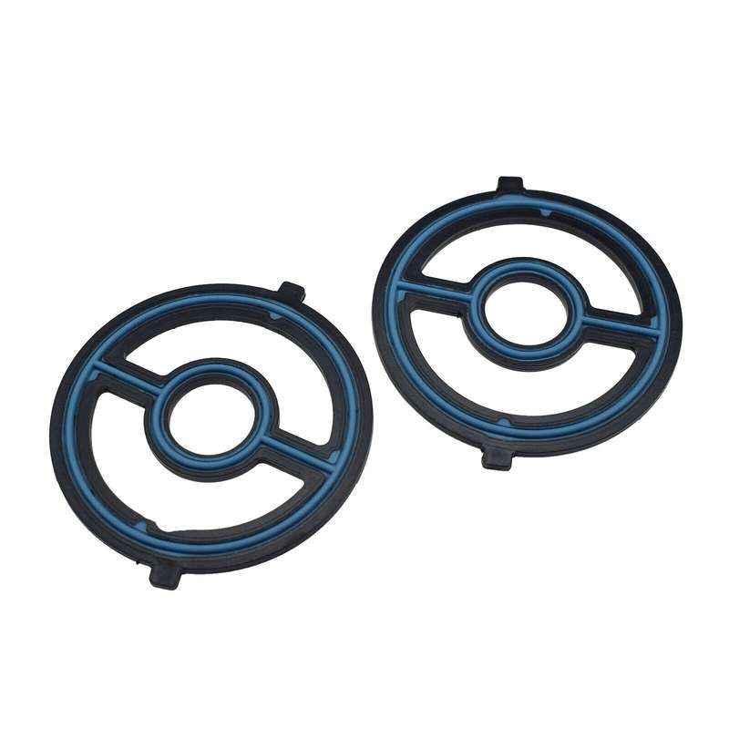 2PCS Engine Oil Cooler Gasket Seal For Mazda 3 5 MX-5 Miata CX-7 LF0214700