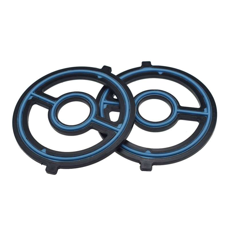 2PCS Engine Oil Cooler Gasket Seal For Mazda 3 5 MX-5 Miata CX-7 LF0214700