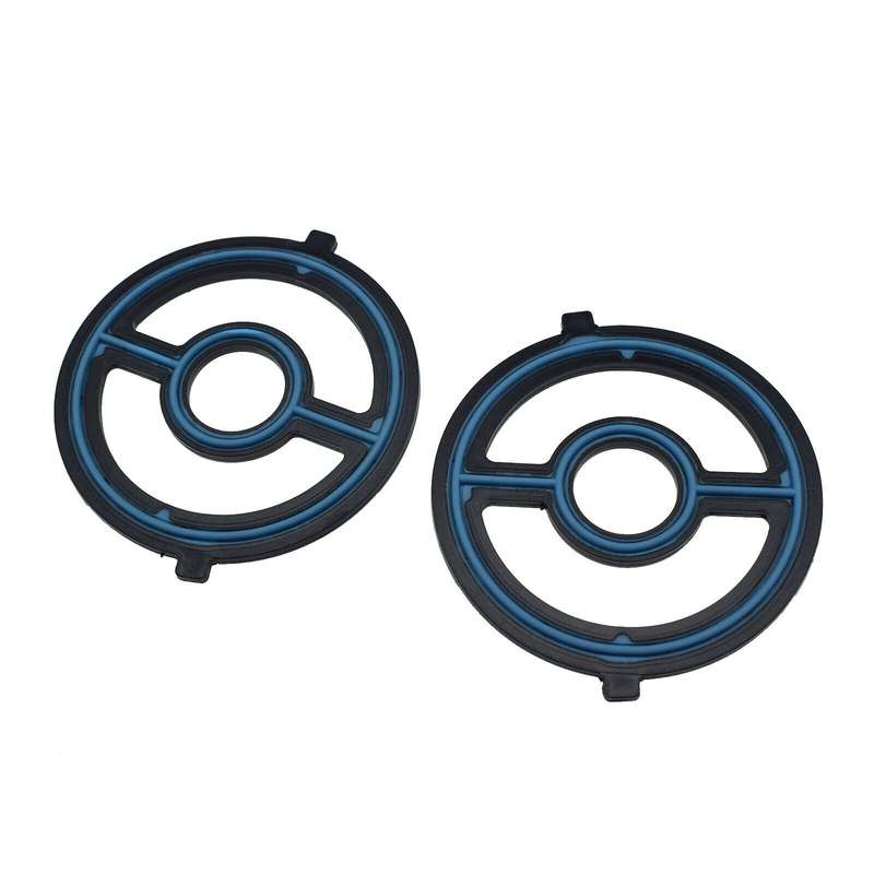 2PCS Engine Oil Cooler Gasket Seal For Mazda 3 5 MX-5 Miata CX-7 LF0214700
