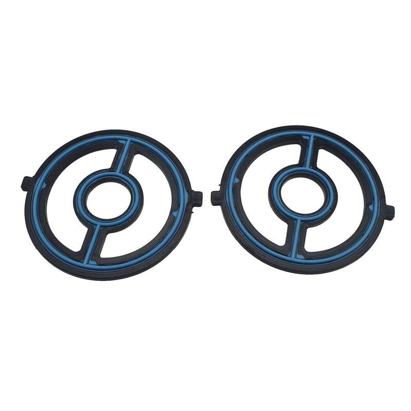 2PCS Engine Oil Cooler Gasket Seal For Mazda 3 5 MX-5 Miata CX-7 LF0214700