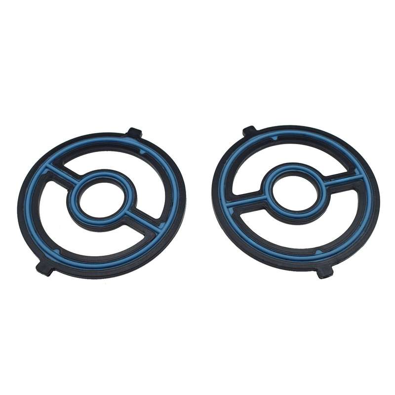 2PCS Engine Oil Cooler Gasket Seal For Mazda 3 5 MX-5 Miata CX-7 LF0214700