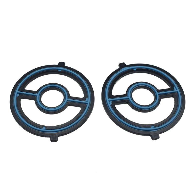 2PCS Engine Oil Cooler Gasket Seal For Mazda 3 5 MX-5 Miata CX-7 LF0214700