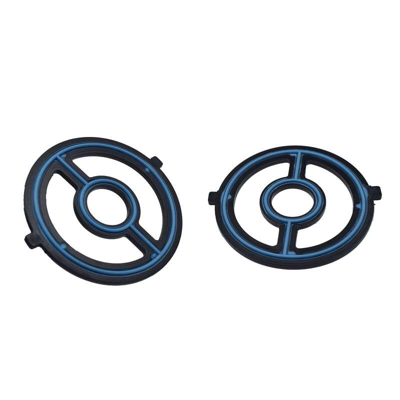 2PCS Engine Oil Cooler Gasket Seal For Mazda 3 5 MX-5 Miata CX-7 LF0214700