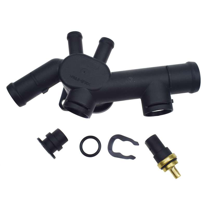 For VW Beetle 2.0 l4 1998-2005Coolant Hose Flange Housing Gasket Sensor Kit