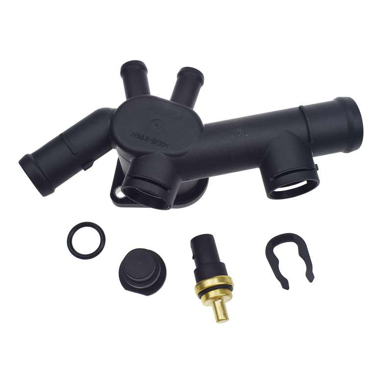 For VW Beetle 2.0 l4 1998-2005Coolant Hose Flange Housing Gasket Sensor Kit