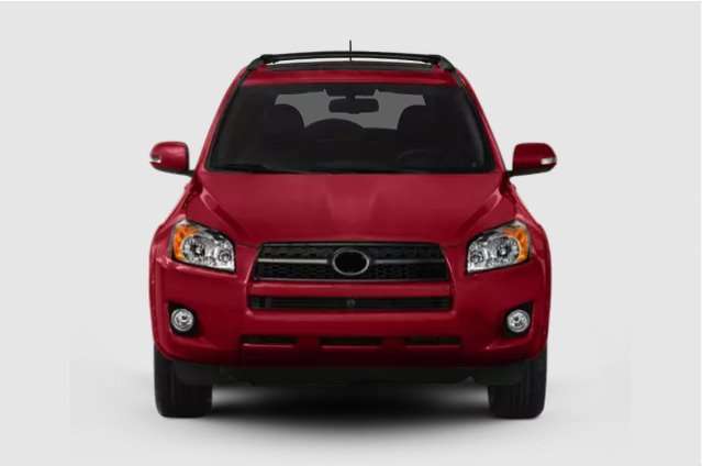 For Toyota RAV4 2006-2012 Right Side Rearview Mirror With Light Cover Frame Red