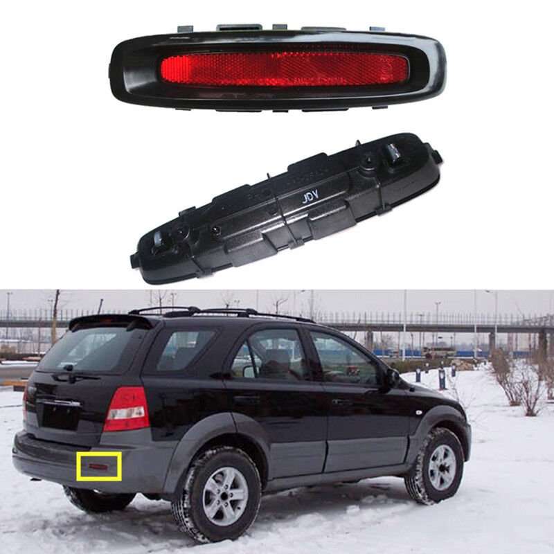 For Kia Sorento 2002-2008 Reflector Warning Plate Rear Bumper Fog Lamp Right 1X
