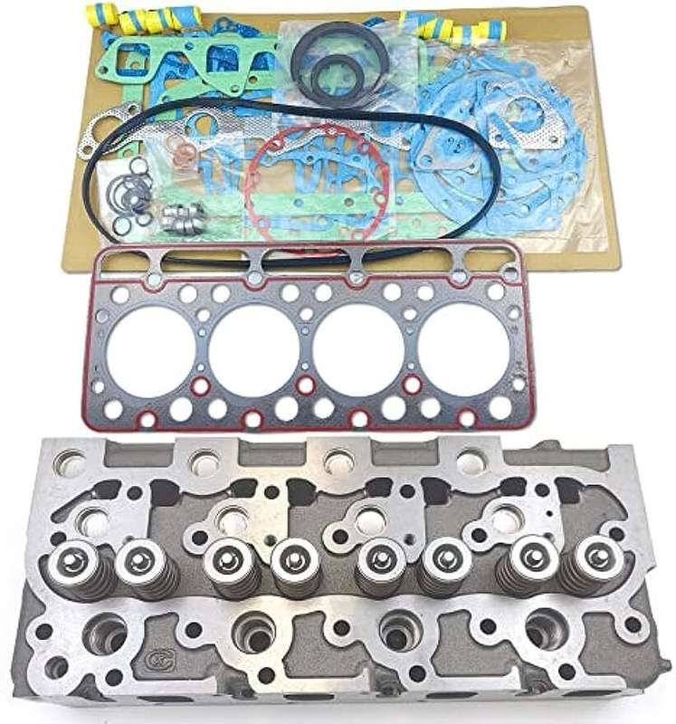 Cylinder Head+ Gasket Kit For Kubota V1702 V1702B Engine Bobcat 733 743 Loader