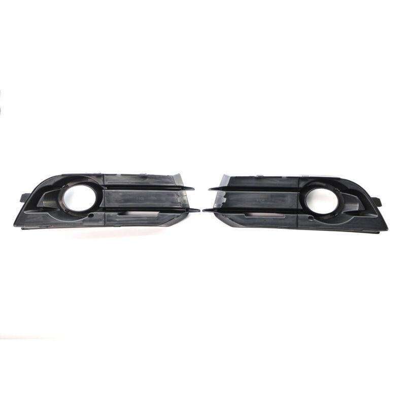 Fits for AUDI A1 2010-2014 Front Bumper Fog Light Grille Black Pair