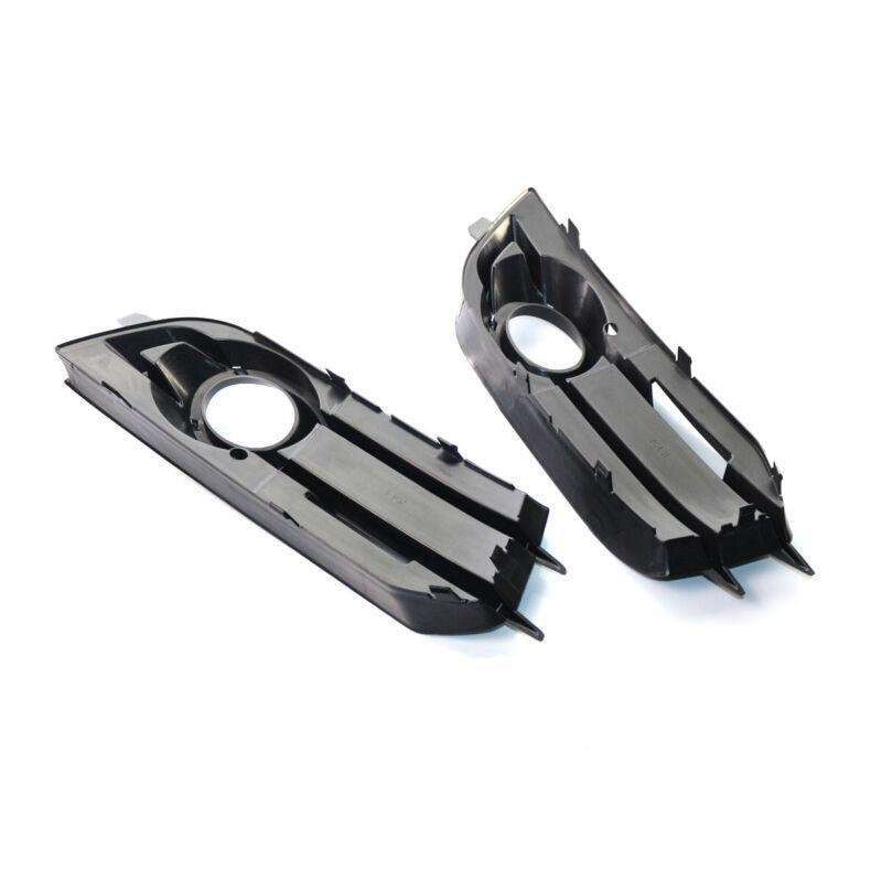 Fits for AUDI A1 2010-2014 Front Bumper Fog Light Grille Black Pair