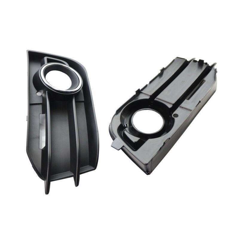 Fits for AUDI A1 2010-2014 Front Bumper Fog Light Grille Black Pair