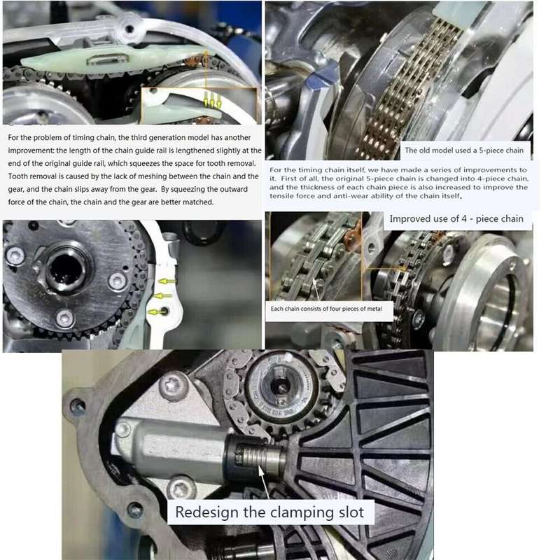 EA888 Engine Timing Chain Kit For Jetta Passat Tiguan A4 A6 A8 Q5 TT 16 Pcs