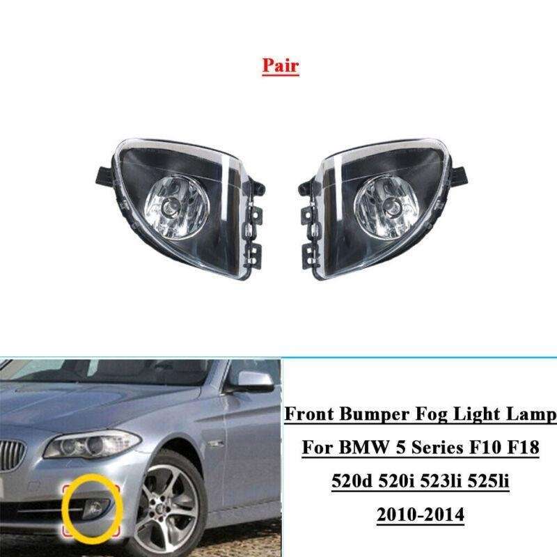 2x Front Bumper Fog Lights For BMW 5 Series F10 F18 2010-2014 LR 63177216885/6
