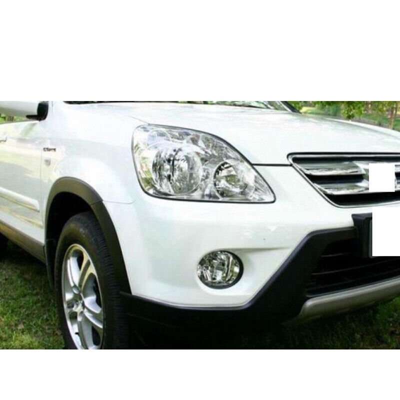 2x Front Left Right Fog Light Black ABS Round Trim For Honda CR-V crv 2005-2006
