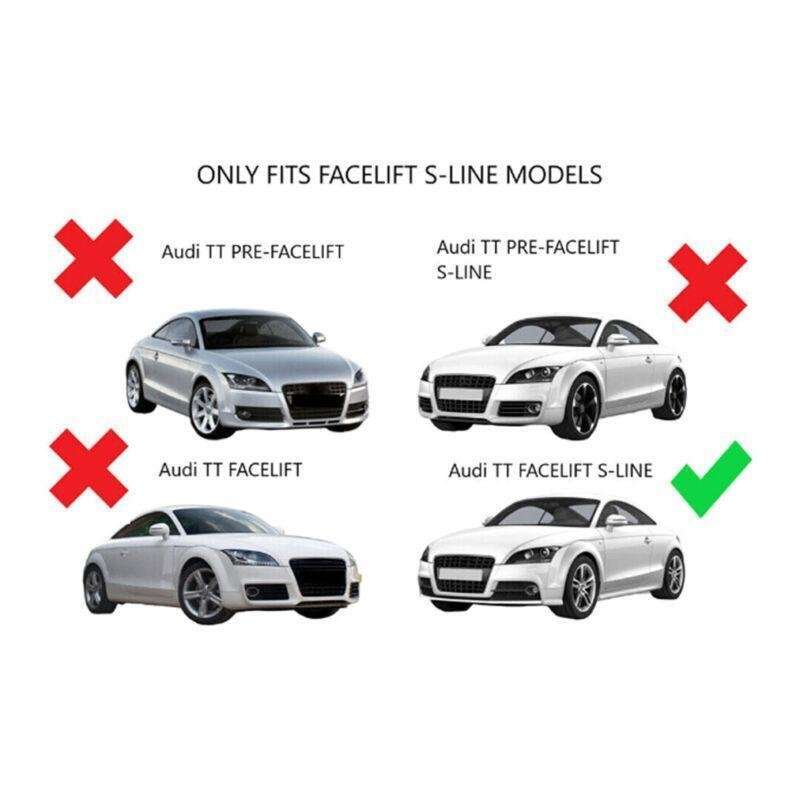 Front Bumper Fog Light Grille Cover For Audi TT MK2 S-LINE TTS 2011-2014 Left