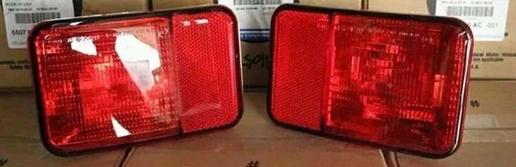 Pair Left Right Tail Rear Bumper Fog Lamp Light for JEEP Wrangler 07-16