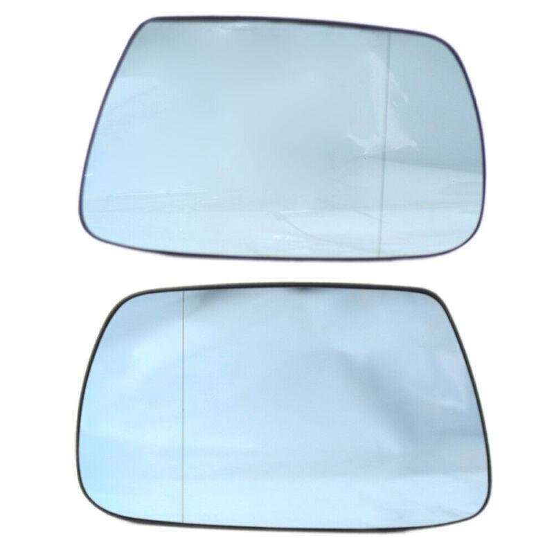 Left+Right Side Mirror Glass Blue For Jeep Grand Cherokee 2005-2010 Heated Base