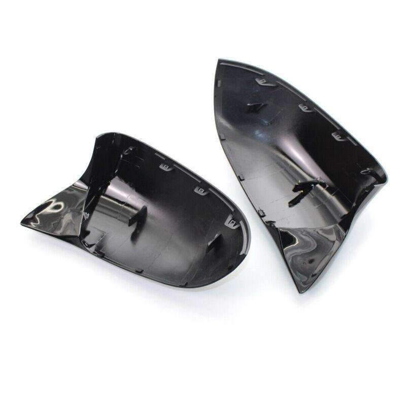Shiny Gloss Black Side Mirror Cover Caps M Style for BMW X5 F15 X6 F16 2014-2018