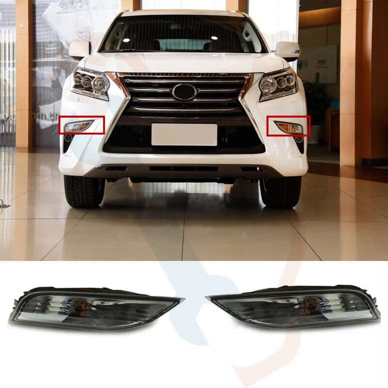 2Pcs For Lexus GX400 GX460 2014-2020 LH&amp;RH Side Front Bumper light Fog lights