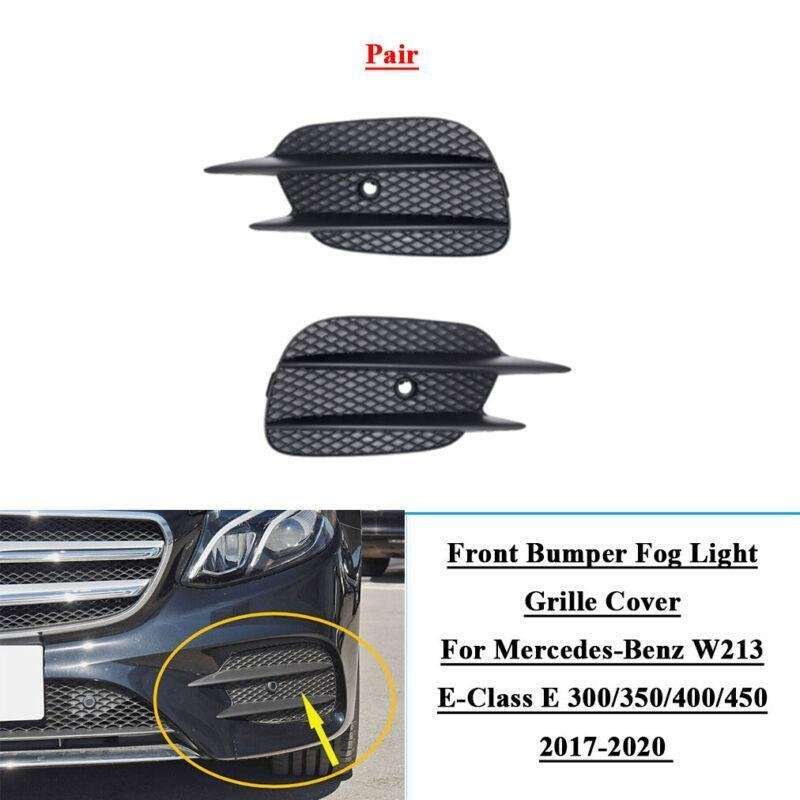 2x Front Bumper Fog Lamp Grille Cover For Mercedes-Benz W213 E-Class 17-20 LR