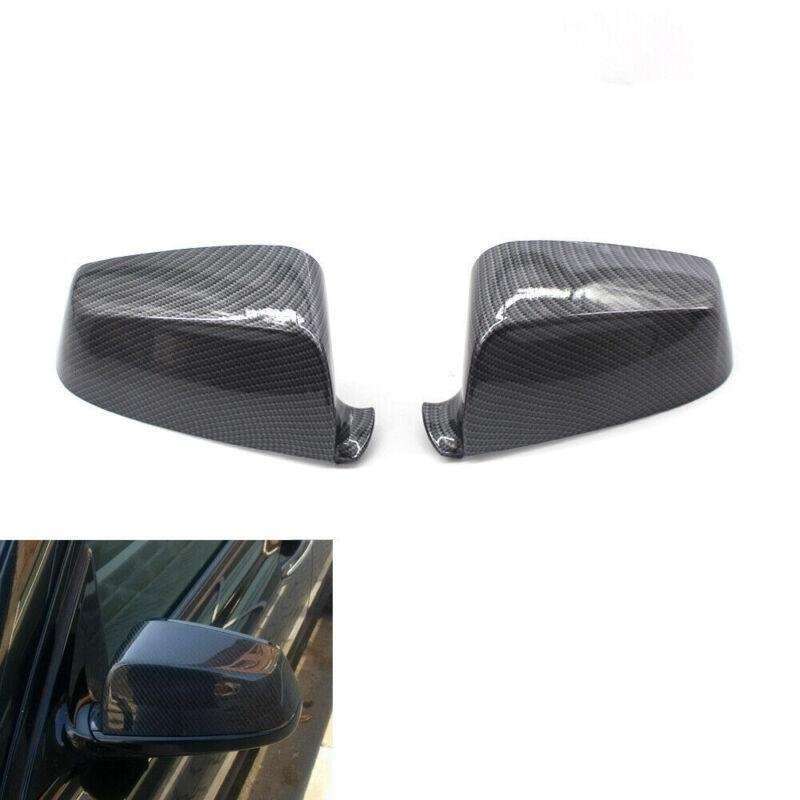 Pair of Carbon Fiber Mirror Covers Fits BMW E60 E63 F06 F07 F12 F13 5 6 7 Series