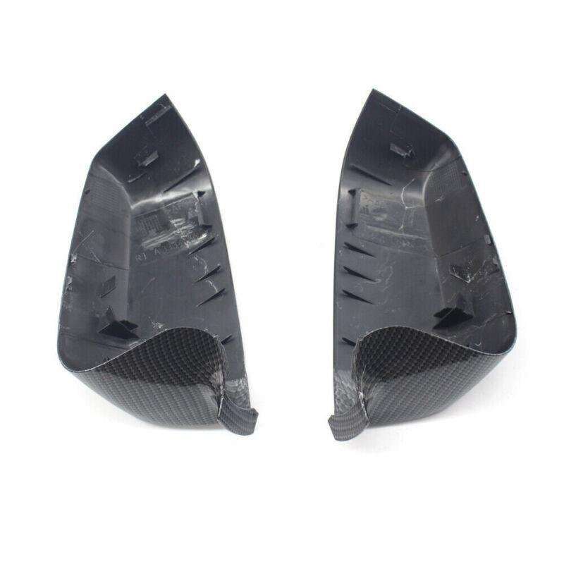 Pair of Carbon Fiber Mirror Covers Fits BMW E60 E63 F06 F07 F12 F13 5 6 7 Series