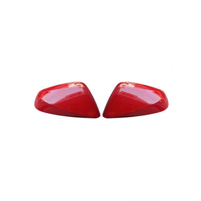 For Lexus NX RX 2015-2024 Red Carbon Fiber Side Door Rearview Mirror Cover cap