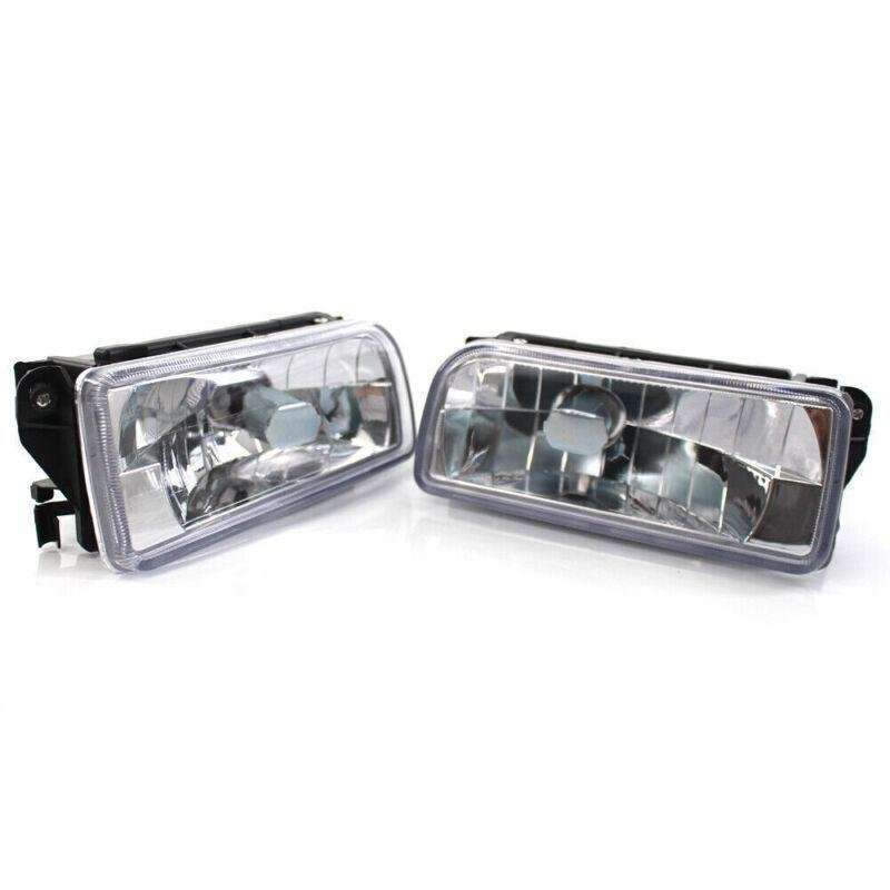 Pair Front Fog Light H1 Base without Bulbs Replacement Kit fit for BMW E36 92-98