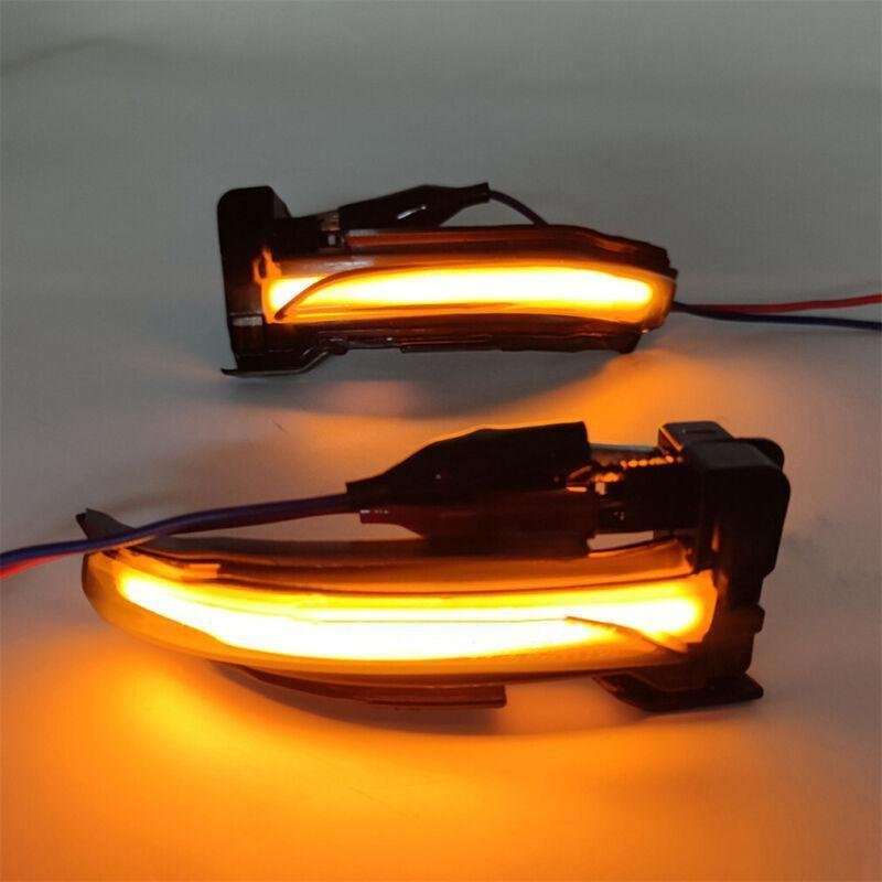 Pair Rear View Door Mirror Turn Signal Lamp Light Fit For Ford Escape 2019-2022