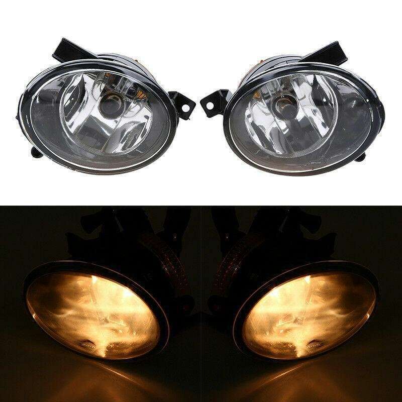 For VW Touareg 2011-2014 Halogen Fog Lights Front Bumper Driving Lamp Pair