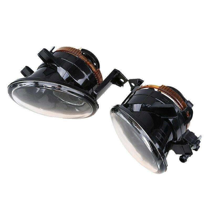 For VW Touareg 2011-2014 Halogen Fog Lights Front Bumper Driving Lamp Pair