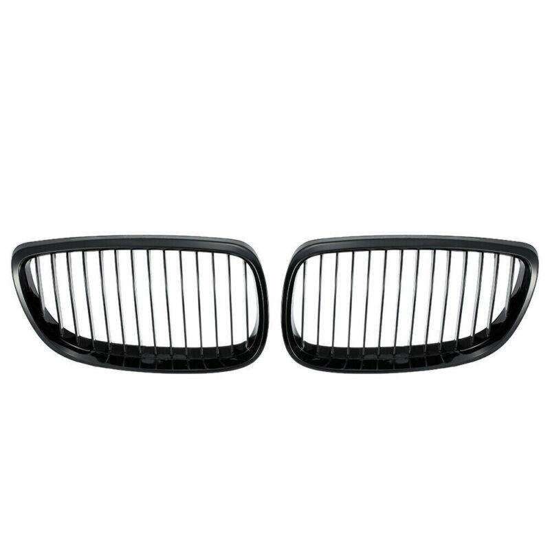 2X/Set Shiny Black Grille for BMW E92 E93 3 Series Coupe 2 Door 06-09 Mesh Grill