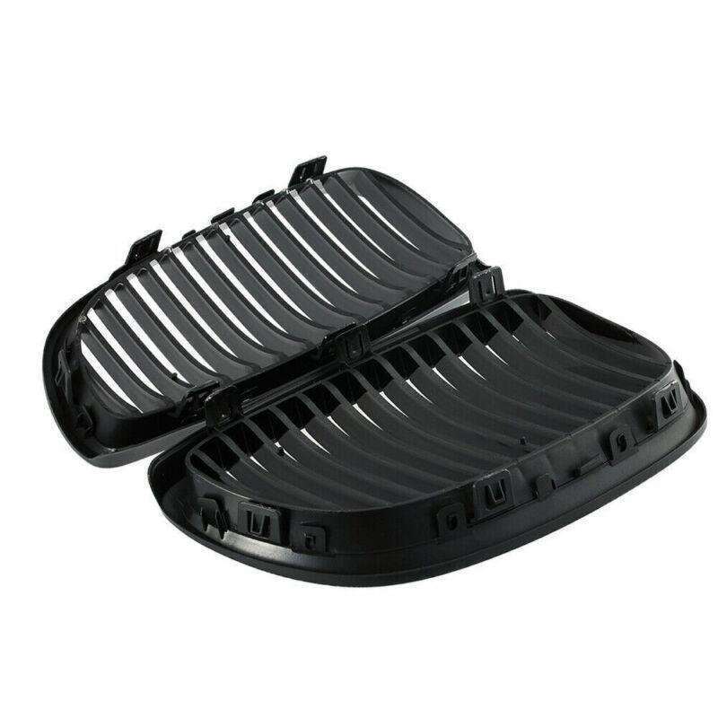 2X/Set Shiny Black Grille for BMW E92 E93 3 Series Coupe 2 Door 06-09 Mesh Grill