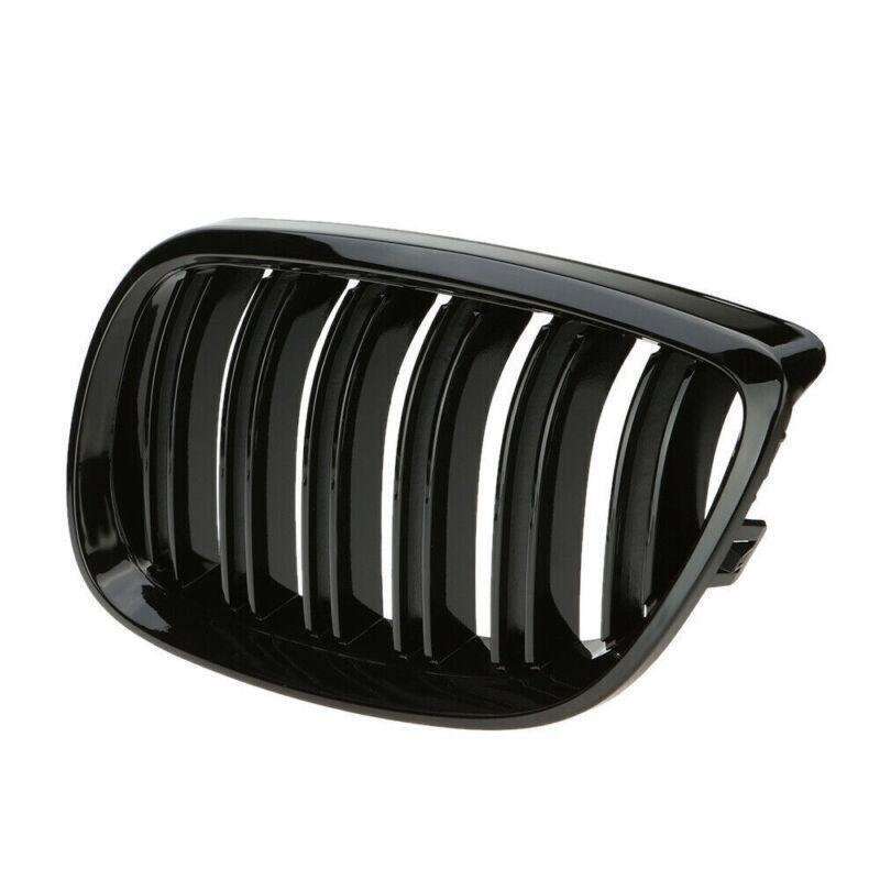 2X/Set Shiny Black Dual Slat Line Grille for BMW E92 E93 2 Door 06-10 Mesh Grill
